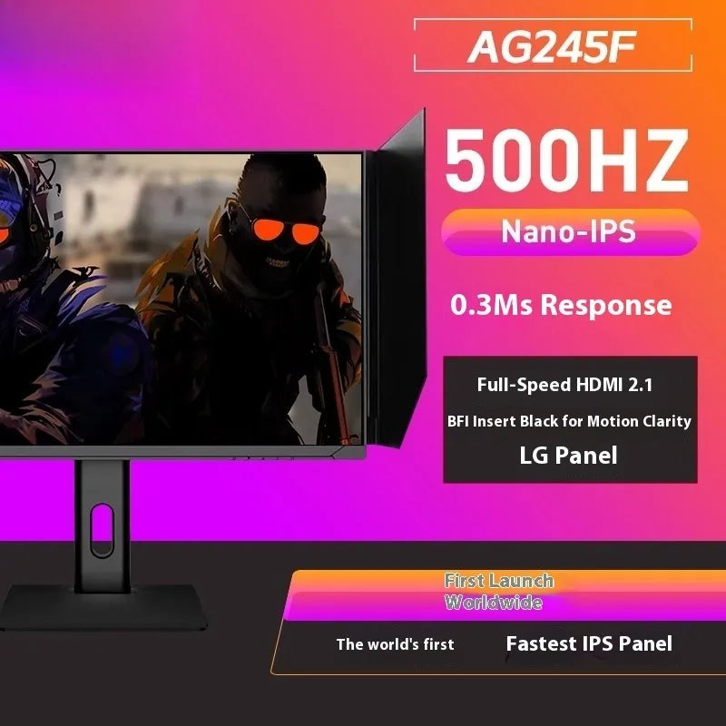 600Hz 540HZ 500HZ 360hzHigh Refresh Rate Gaming Pc Monitor 24 27 Inch 5K/4K/2K FramelessLow Blue Light LED LCD DP Desktop
