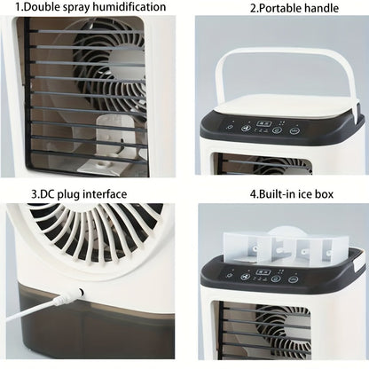 NNETM Portable Water-Cooled Air Cooler with LED Light