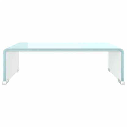 NNEVL TV Stand/Monitor Riser Glass Green 40x25x11 cm