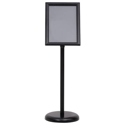 NNEVL A4 Pedestal Poster Stand Black Aluminium Alloy