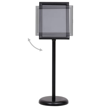 NNEVL A4 Pedestal Poster Stand Black Aluminium Alloy