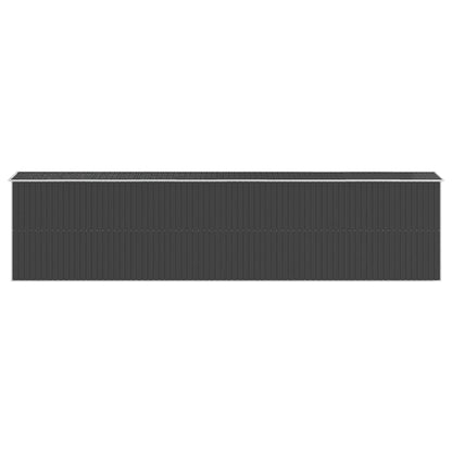 NNEVL Garden Shed Anthracite 192x855x223 cm Galvanised Steel