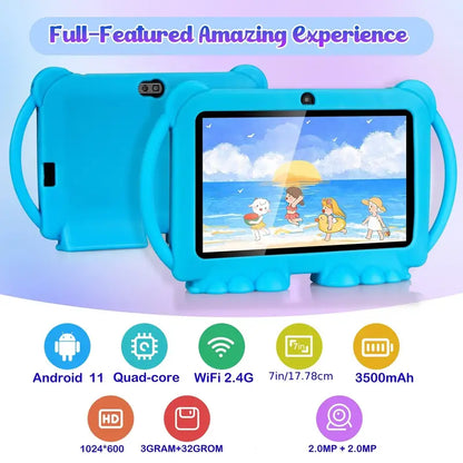 NNETM 17.78 cm Toddler Tablet: Parental Control - Blue