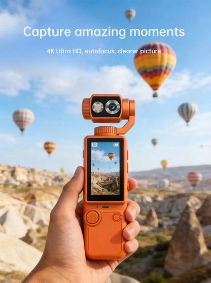 Mini 4K Sports Action Camera Waterproof Anti Shake Wide Angle Lens Handheld Camcorder For Outdoor Diving Cycling Skiing Travel P