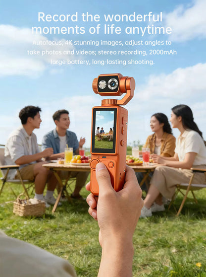 Mini 4K Sports Action Camera Waterproof Anti Shake Wide Angle Lens Handheld Camcorder For Outdoor Diving Cycling Skiing Travel P