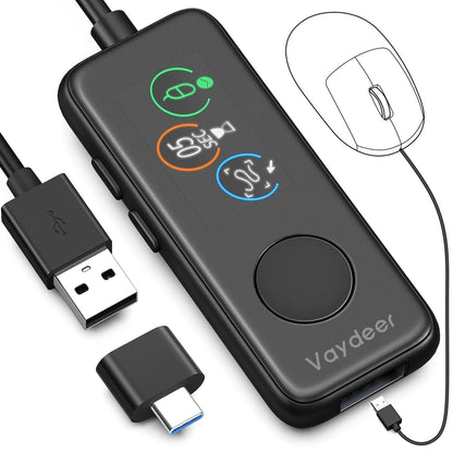 NNEOBA Fully Automatic USB Mouse Jiggler with HD Screen