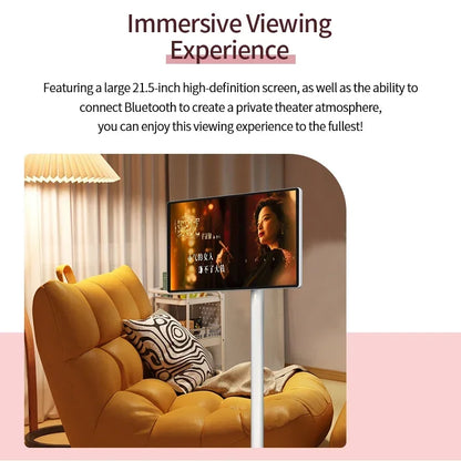 Smart Tv Television 21.5 Inch LED Tv with Android WiFi Rotate Ips Touch Screen Portable Smart Tv for Work