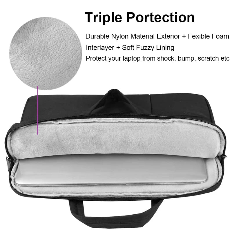 Unisex Laptop Bag Sleeve Handheld Case Cover 11 12 13 14 15 15.6 Inch for MacBook Air ASUS Xiaomi Notebook Accessory Briefstyle