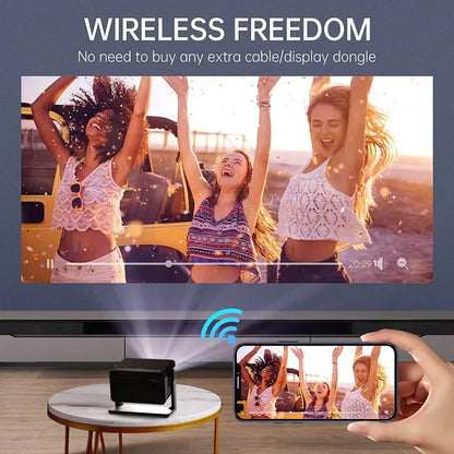 Hot Selling Auto Focus Android H3 Projector Home Theater Smart Tv Outdoor Projectors 4K Full Hd Mini Portable Video Proyector