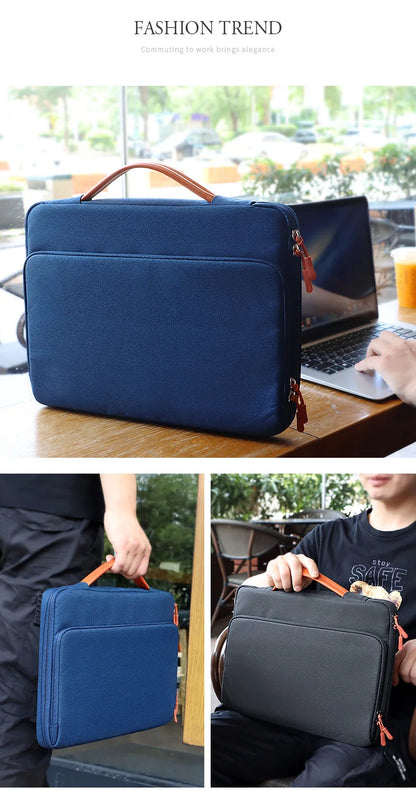 Laptop Bag For Xiaomi Dell Hp Lenovo Notebook Computer For Macbook Air M4 Pro M5 M3 M1 M2 13 14 15 15.6 16 12 Sleeve Case Cover