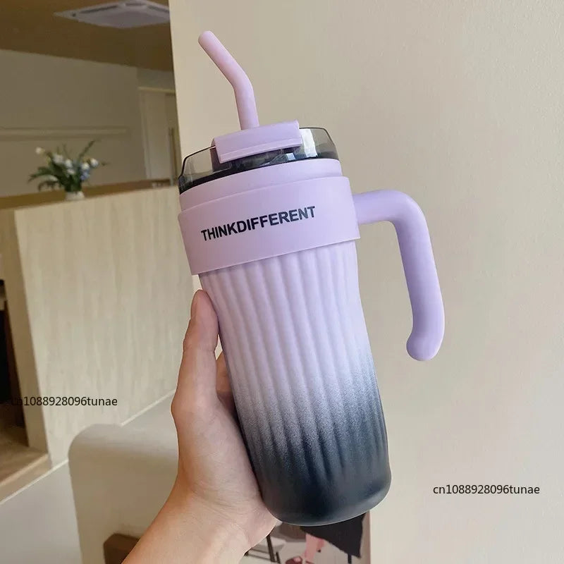 860ML Stainless Steel Thermo Bottle Large Capacity Coffee Cup Sport Insulated Cup Portable Tumbler Vacuum Flasks Car Thermal Cup