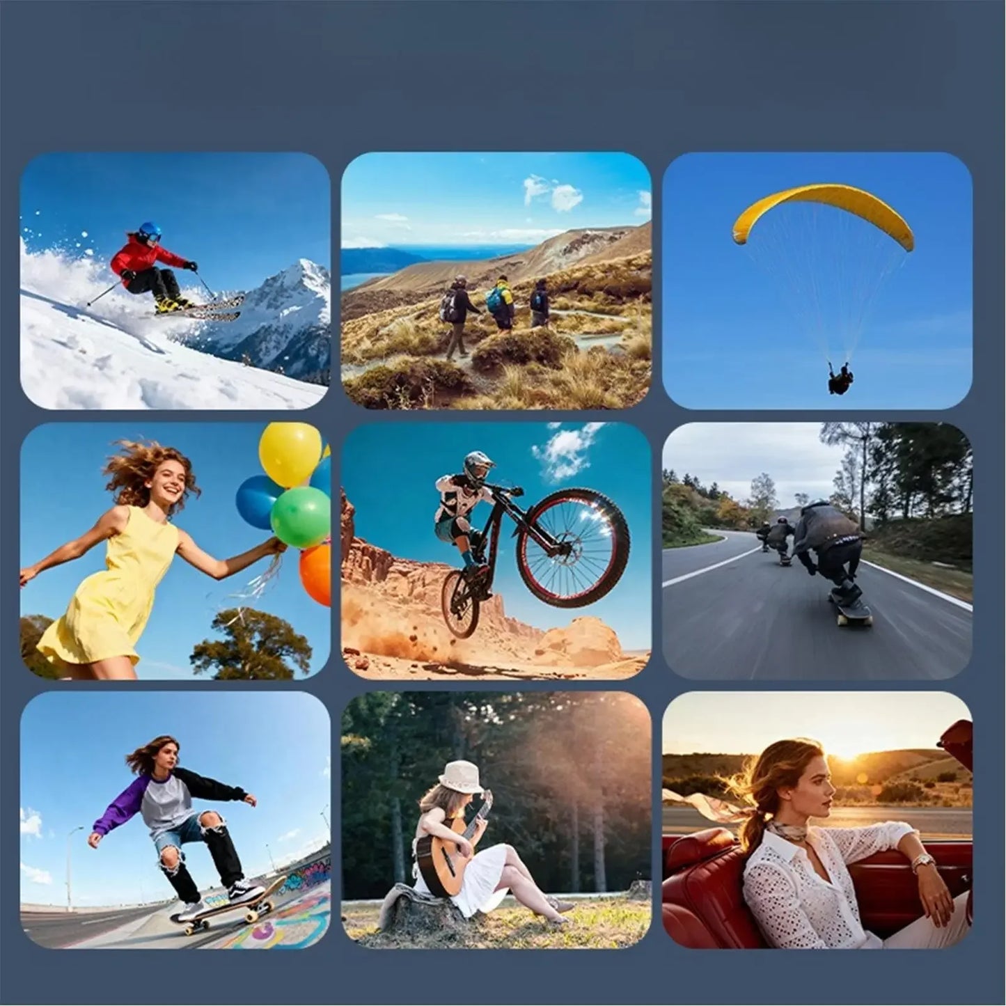 4K HD Portable Pocket Action Camera, 330° Tracking Autofocus Handheld Cam, Outdoor Travel Hiking Cycling Vlog Video Recorder