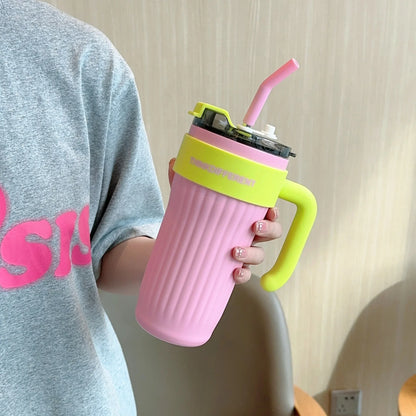 860ML Stainless Steel Thermo Bottle Large Capacity Coffee Cup Sport Insulated Cup Portable Tumbler Vacuum Flasks Car Thermal Cup