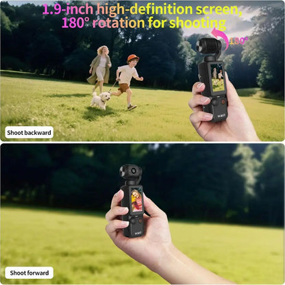 1080P 100W Sports Camera Equipped With A 1.9-inch CMOS Sensor USB Charging 180° Rotation 1000mAh Portable Multifunctional Camera