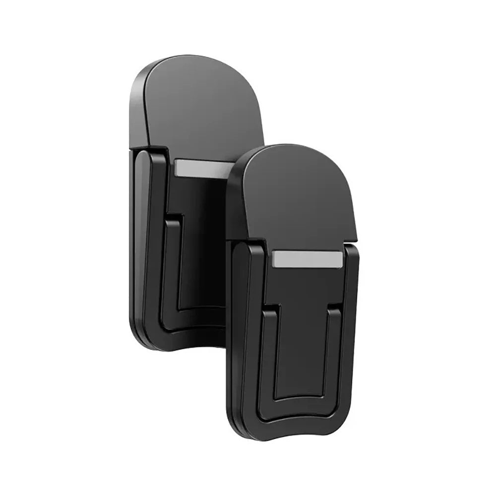 2Pcs Mini Foldable Laptop Holder Portable Computer Keyboard Riser with 2 Adjustable Angle Self-Adhesive Invisible Notebook Stand
