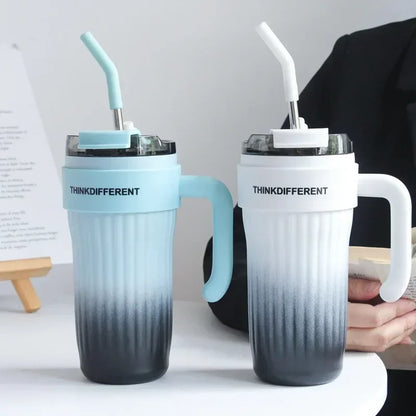 860ML Stainless Steel Thermo Bottle Large Capacity Coffee Cup Sport Insulated Cup Portable Tumbler Vacuum Flasks Car Thermal Cup