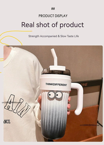 860ML Stainless Steel Thermo Bottle Large Capacity Coffee Cup Sport Insulated Cup Portable Tumbler Vacuum Flasks Car Thermal Cup