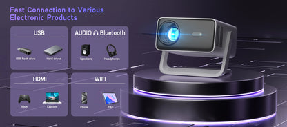 C30 Pro Led Video Projector Business 4K Android Smart Bluetooth Wifi Phone Tv Stick 4K Android Tv Home Cinema 3D Movie Projector