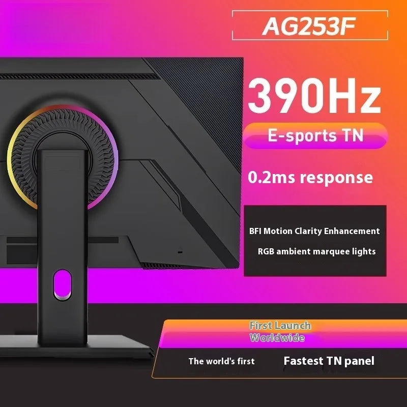 600Hz 540HZ 500HZ 360hzHigh Refresh Rate Gaming Pc Monitor 24 27 Inch 5K/4K/2K FramelessLow Blue Light LED LCD DP Desktop