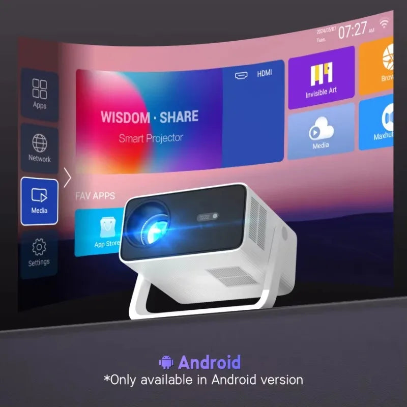 C30 Pro Led Video Projector Business 4K Android Smart Bluetooth Wifi Phone Tv Stick 4K Android Tv Home Cinema 3D Movie Projector