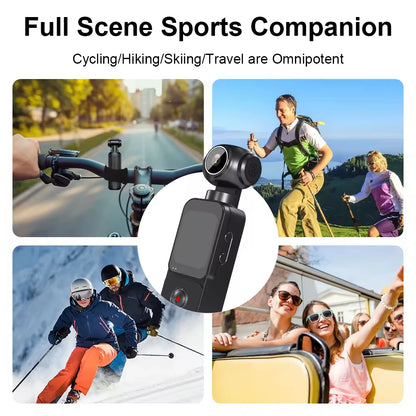 ANSVICAM 5K Action Camera Anti-shake Pocket Vlogging Cam  270° Auto Rotative 4K 60FPS Sports DV Portable Digital Video Recorder