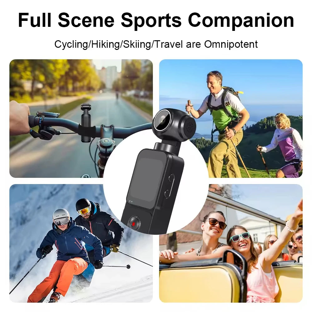 ANSVICAM 5K Action Camera Anti-shake Pocket Vlogging Cam  270° Auto Rotative 4K 60FPS Sports DV Portable Digital Video Recorder