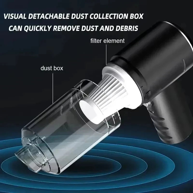 2900000 PA Car Vacuum Cleaner USB Charging Powerful 4 in1 Clean Machine Wireless Blowing Suction Portable Vacuum Cleaner 2026