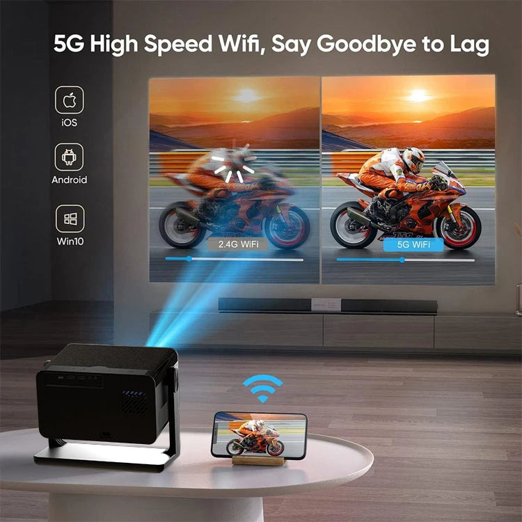 Hot Selling Auto Focus Android H3 Projector Home Theater Smart Tv Outdoor Projectors 4K Full Hd Mini Portable Video Proyector