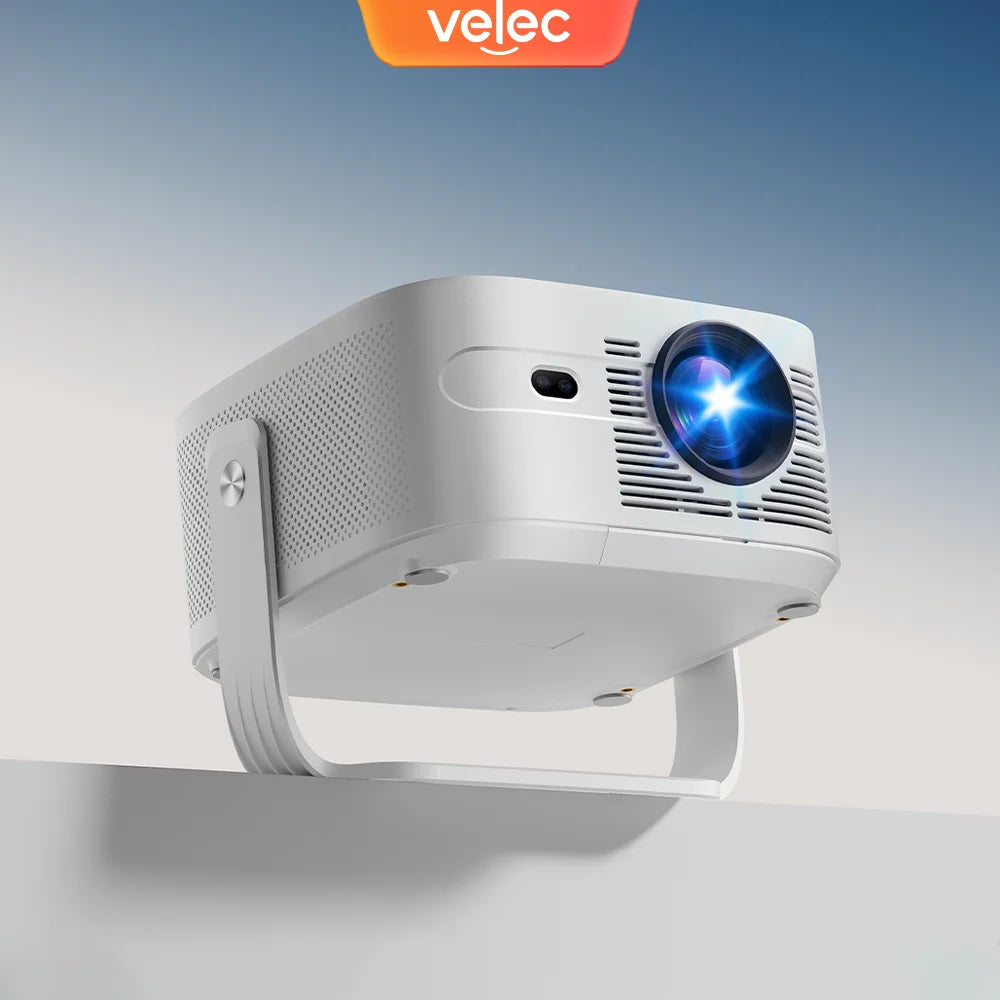 Velec 1100ANSI HY450 Max Auto Focus Beam Projector 8K 1080P Android 14 Voice Control BT5.4 Auto Offset Home Theater For Outdoor