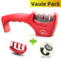 Knife Sharpener 4 in 1 Diamond Coated&Fine Rod Knife Shears and Scissors Sharpening stone System Stainless Steel Blades