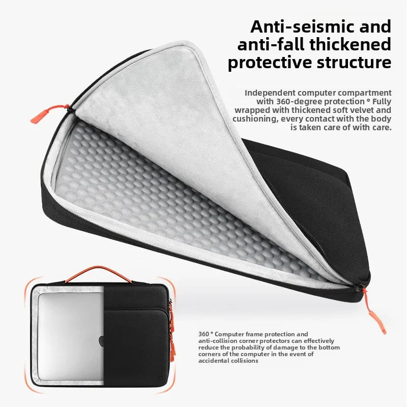 Laptop Bag For Xiaomi Dell Hp Lenovo Notebook Computer For Macbook Air M4 Pro M5 M3 M1 M2 13 14 15 15.6 16 12 Sleeve Case Cover