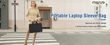 360 Protective Laptop Sleeve Handbag for 13 14 15 16 inch MacBook Pro Air M4 M3 M2 M1 Computer Notebook Sleeve Cover Briefcase