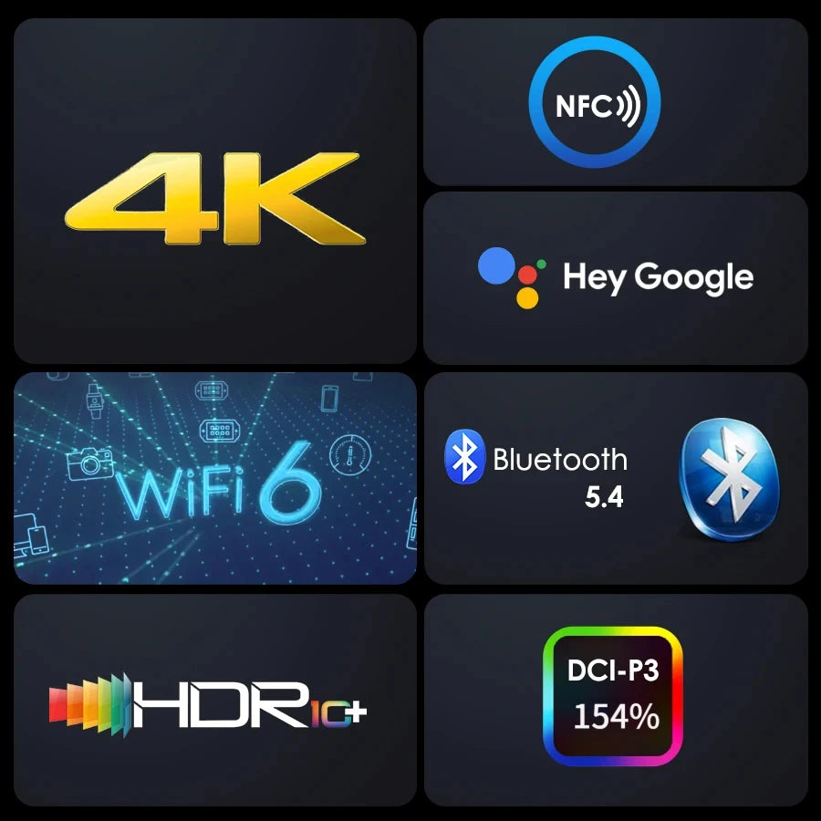 S7+ 4K Ultra HD Projector Video Movies 4000 ANSI Google TV Home Theater Android 14 Auto Focus Smart TV Beam Projectors Daytime