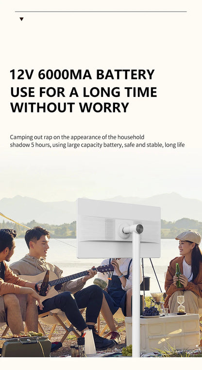 Custom Portable TV with Battery Rotating Portable Monitor Android 15 M3U Television Indoor Smart TV for Home Office Business
