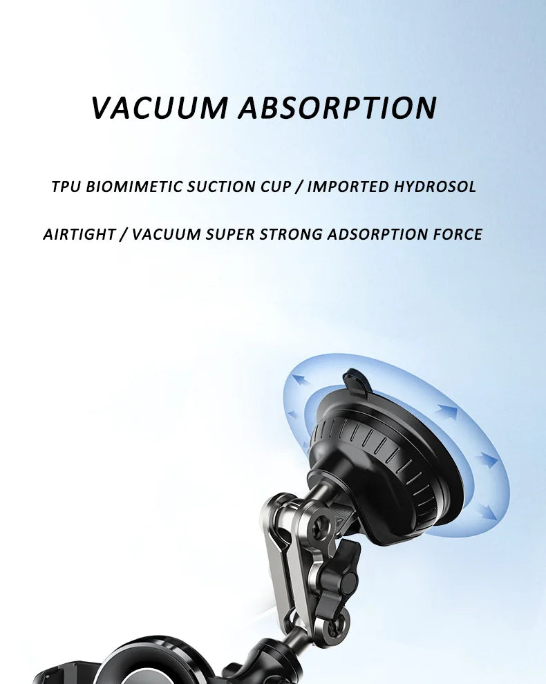 Car Phone Mount Video Recording Universal Magic Arm Suction Car Phone Holder Mount Windshield Window Glass Vlog Shooting