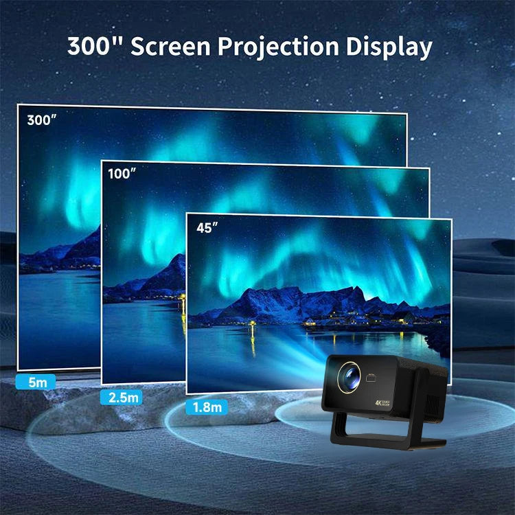 Hot Selling Auto Focus Android H3 Projector Home Theater Smart Tv Outdoor Projectors 4K Full Hd Mini Portable Video Proyector