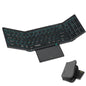 Jomaa RGB Backlit Folding Bluetooth Keyboard USB Wireless Full Size Foldable Keyboard With Touchpad Numberic Rechargeable