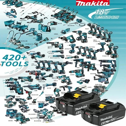 100% Original Makita 18V 5Ah 6Ah 9Ah Lithium Battery & Charger, Replacement Battery for DDF487 Cordless Impact Drill