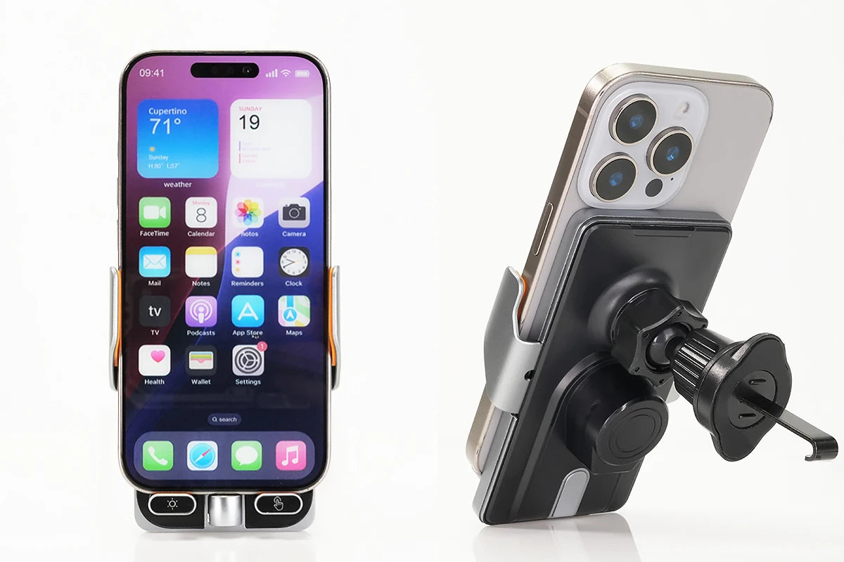 RHD LHD For Toyota Rav4 2026 2027 Dual Car Phone Holder Screen Fixed Clip Wireless Charger Phone Mount Qi Phone Charger Mount
