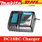 100% Original Makita 18V 5Ah 6Ah 9Ah Lithium Battery & Charger, Replacement Battery for DDF487 Cordless Impact Drill