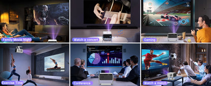 C30 Pro Led Video Projector Business 4K Android Smart Bluetooth Wifi Phone Tv Stick 4K Android Tv Home Cinema 3D Movie Projector