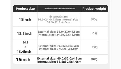 Laptop Bag For Xiaomi Dell Hp Lenovo Notebook Computer For Macbook Air M4 Pro M5 M3 M1 M2 13 14 15 15.6 16 12 Sleeve Case Cover