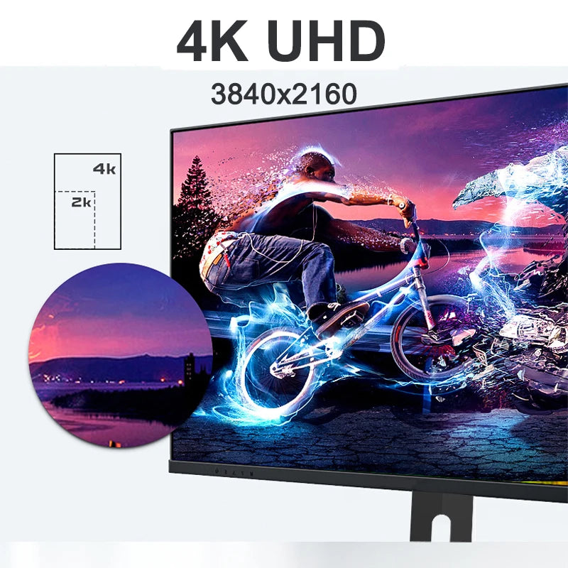 FYHXele 27"  4K Computer Monitor IPS Elevating and Rotating Gaming Screen PC Monitor 1ms Fast Response 100%sRGB Game Monitors