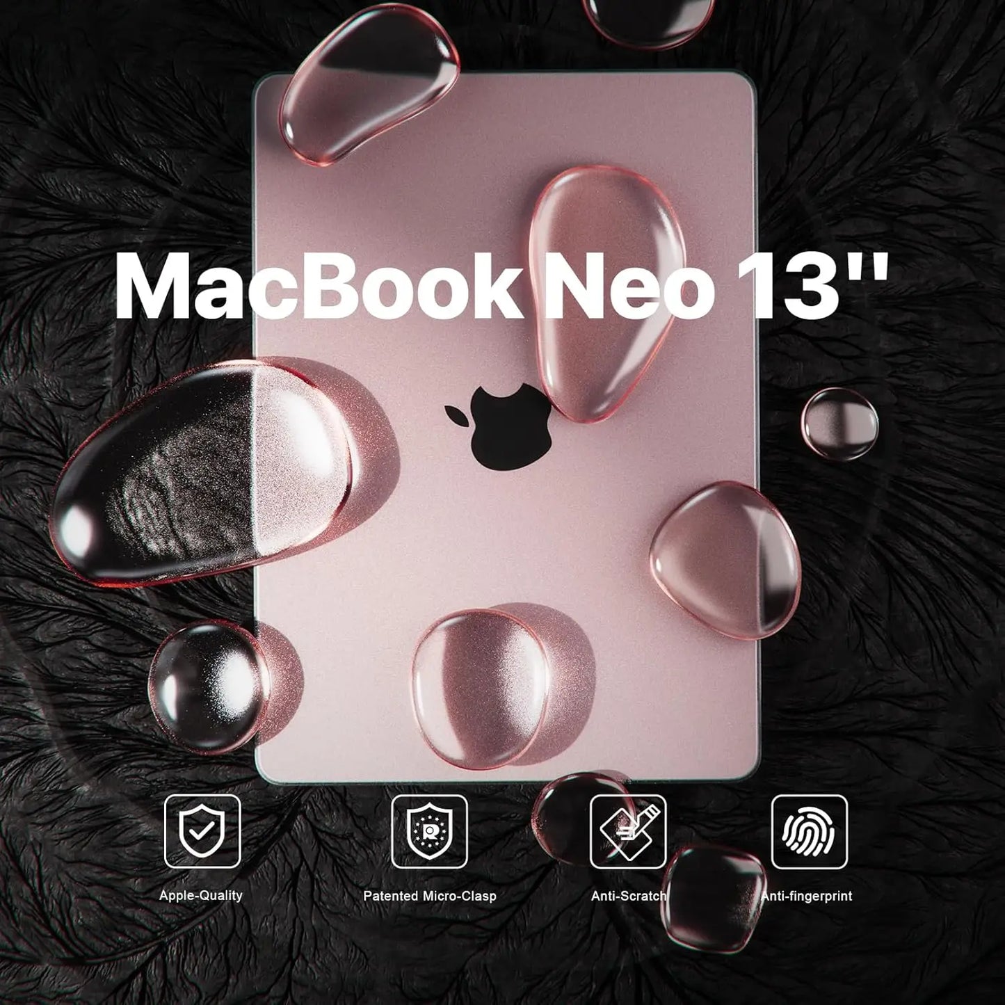 Laptop Case For MacBook Neo Case 13 inch 2026 100% Match Official Color Plastic Matte Hard Shell Case for A3404