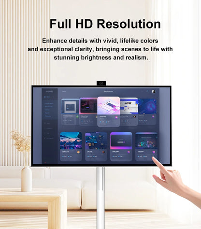 Custom Portable TV with Battery Rotating Portable Monitor Android 15 M3U Television Indoor Smart TV for Home Office Business