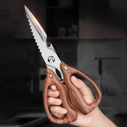 Newly 2 Piece Set Heavy Duty Kitchen Scissors-Stainless Steel Multi-Purpose Shears for Chicken, Fish, Bottle Opener&Nut Cracker