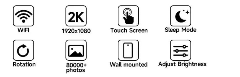 Frameo Digital Picture Frame 10.1 Inch 32GB/64GB Smart WiFi digital photo frame with 1280x800 IPS HD Touch Screen Wall Mountable