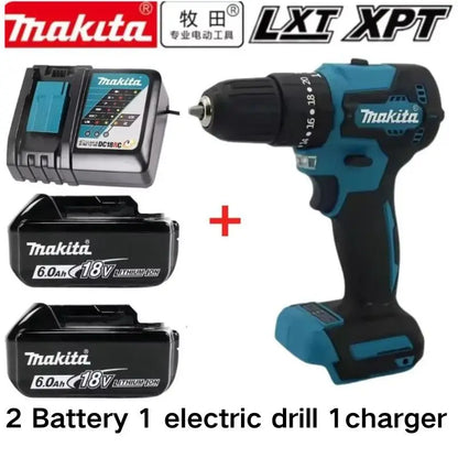 100% Original Makita 18V 5Ah 6Ah 9Ah Lithium Battery & Charger, Replacement Battery for DDF487 Cordless Impact Drill