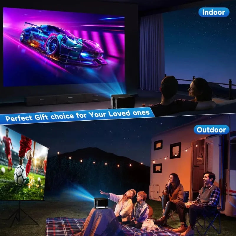 Hot Selling Auto Focus Android H3 Projector Home Theater Smart Tv Outdoor Projectors 4K Full Hd Mini Portable Video Proyector