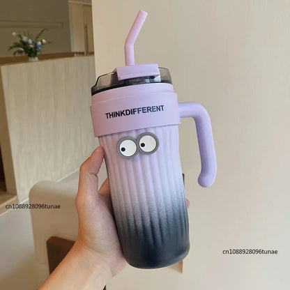 860ML Stainless Steel Thermo Bottle Large Capacity Coffee Cup Sport Insulated Cup Portable Tumbler Vacuum Flasks Car Thermal Cup
